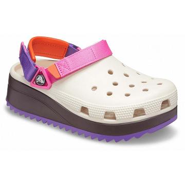 Zuecos Crocs Classic Hiker Mujer Blancos | Mexico 0089AHKP